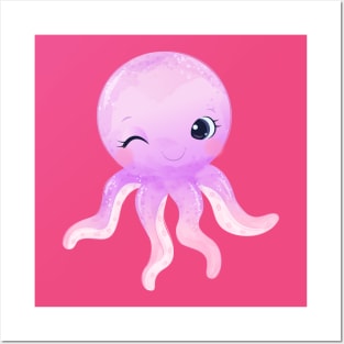 cute Octopus Posters and Art